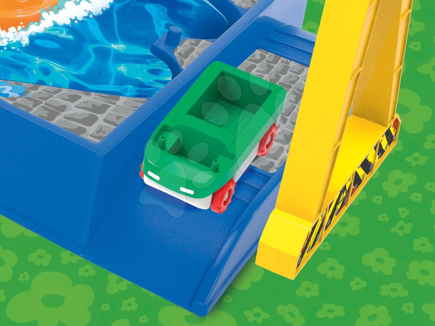 Set Rutsche Funny Toboggan Smoby 200 Cm Und Eine Wasserstraße Mit Containerkran Und 3 Segelbooten Mit 2 Figuren Ab 24 Monaten 12 Set Rutsche Funny Toboggan Smoby 200 Cm Und Eine Wasserstraße Mit Containerkran Und 3 Segelbooten Mit 2 Figuren Ab 24 Monaten – Bild 12