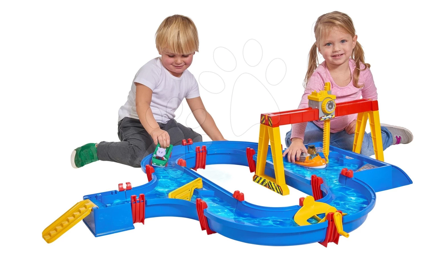 Set Rutsche Funny Toboggan Smoby 200 Cm Und Eine Wasserstraße Mit Containerkran Und 3 Segelbooten Mit 2 Figuren Ab 24 Monaten 7 Set Rutsche Funny Toboggan Smoby 200 Cm Und Eine Wasserstraße Mit Containerkran Und 3 Segelbooten Mit 2 Figuren Ab 24 Monaten – Bild 7