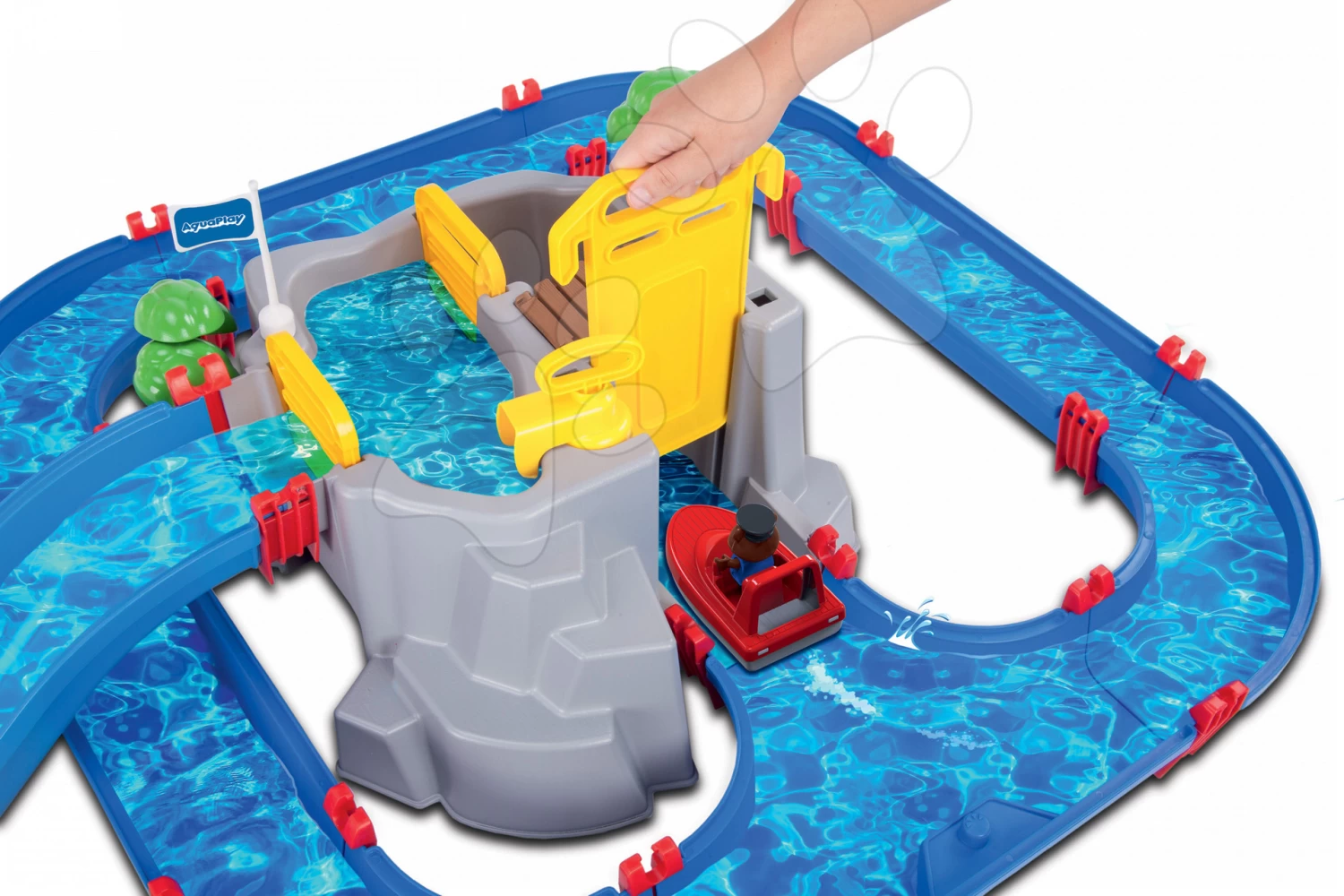 Rutschenset Toboggan XL Smoby Mit Wasser- Und Wasserbahn Aquaplay Mountain Lake Mit Höhle Und Booten Mit Pumpe 13 Rutschenset Toboggan XL Smoby Mit Wasser- Und Wasserbahn Aquaplay Mountain Lake Mit Höhle Und Booten Mit Pumpe – Bild 13