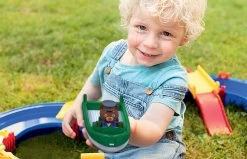 Rutschenset Toboggan KS Smoby Mit Wasser Und Die Aquaplay-Wasserbahn Mit Damm Und Booten -Smoby 8700001660 h aquaplay draha