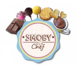 Spiel-Kochbuch Chef Smoby Lebkuchenhaus Mit Rezepten Und Formen Zum Backen Ab 5 Jahren -Smoby logo smoby chef 1