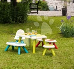 Set Restaurant Mit Elektronischer Küche Chef Corner Restaurant Smoby Und Servierwagen Mit Lebensmitteln Und Geburtstagstorte Mit Gedecktem Tisch Und Stühlen -Smoby smoby lifestyle 880401 880302 880303 880201 880102 b