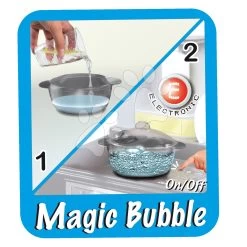 Küchenset Elektronisch Tefal Studio 360° XL Bubble Smoby Karotte Und Fastfood -Smoby smoby magic bubble blue 2