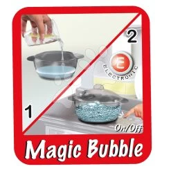 Spielküchenset Mit Fließendem Wasser Und Mikrowelle Tefal Evolutive Smoby Und Eine Wiege Mit Baldachin Und Flasche -Smoby smoby magic bubble red 15
